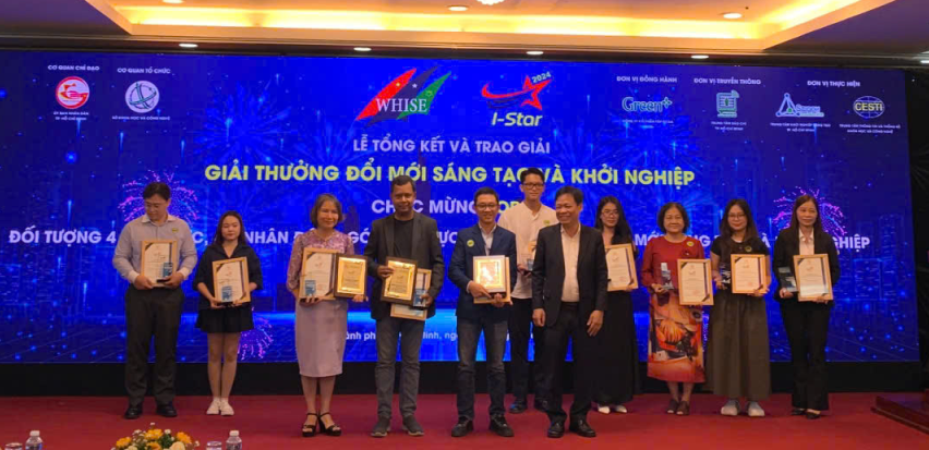 Trung tâm Đổi mới Sáng tạo Đại học Công nghiệp TP.HCM lọt top 40 giải thưởng I-Star 2024