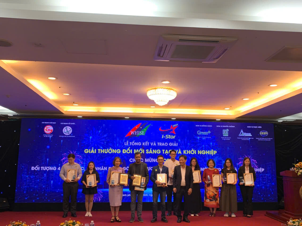 Trung tâm Đổi mới Sáng tạo Đại học Công nghiệp TP.HCM lọt top 40 giải thưởng I-Star 2024