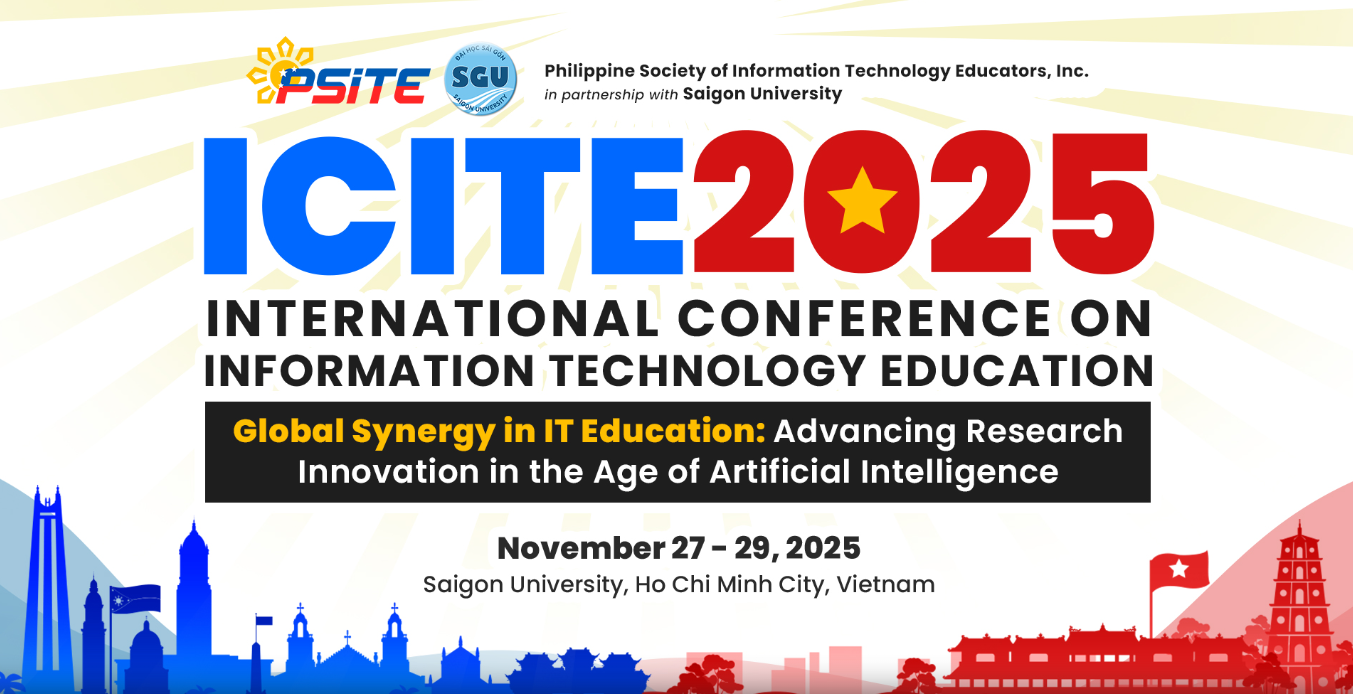 THÔNG BÁO HỘI NGHỊ QUỐC TẾ ICITE 2025 - Sự Hợp Tác Toàn Cầu trong Giáo Dục CNTT: Thúc Đẩy Đổi Mới Nghiên Cứu trong Thời Đại Trí Tuệ Nhân Tạo