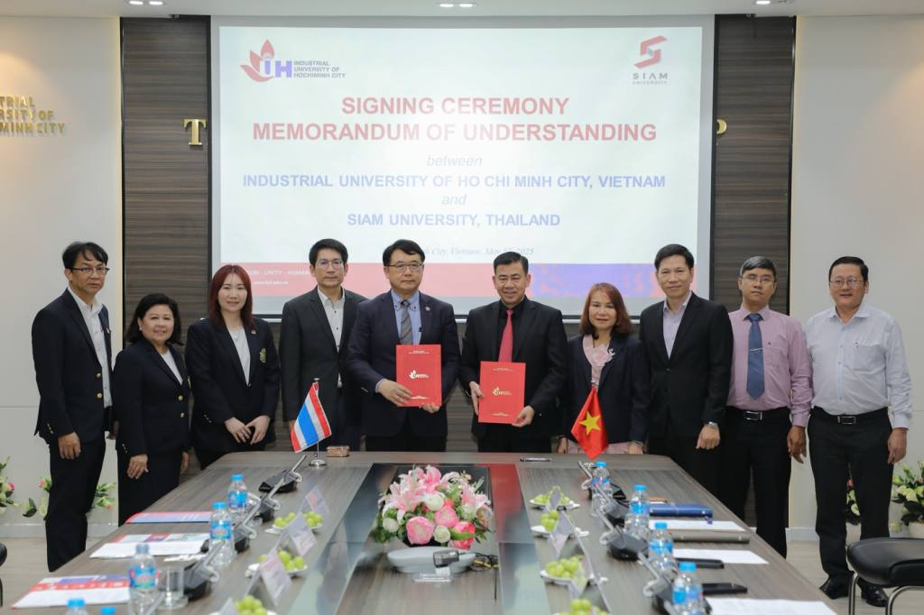 Đại học Công nghiệp Thành Phố Hồ Chí Minh ký kết hợp tác chiến lược với Trường Đại học Siam (Thái Lan)