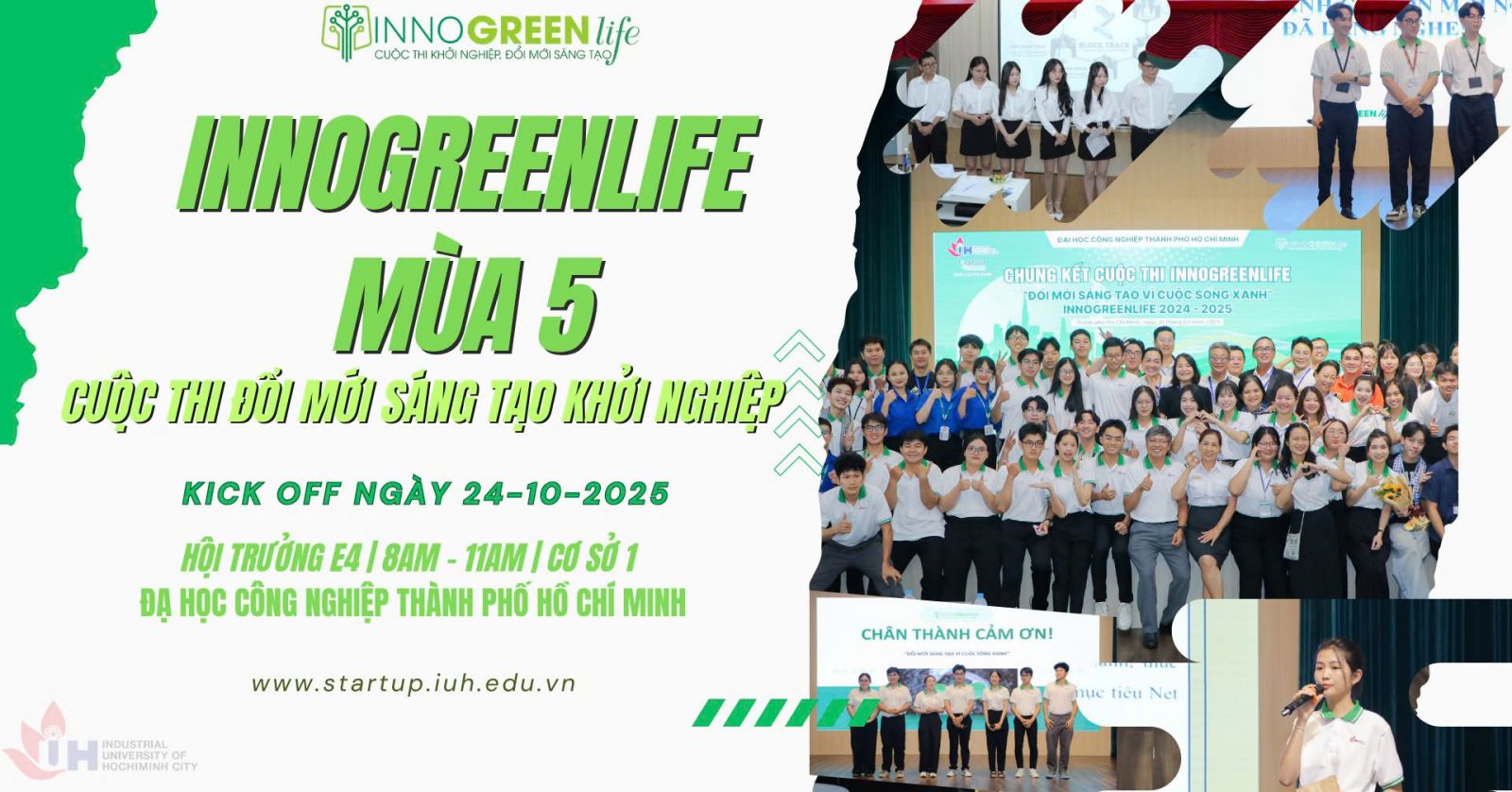 Lễ Tổng kết và Trao giải Innogreenlife lần 4 (2024–2025), đồng thời khởi động Innogreenlife lần 5 (2025–2026) với thông điệp “Sáng tạo vì một tương lai xanh”.