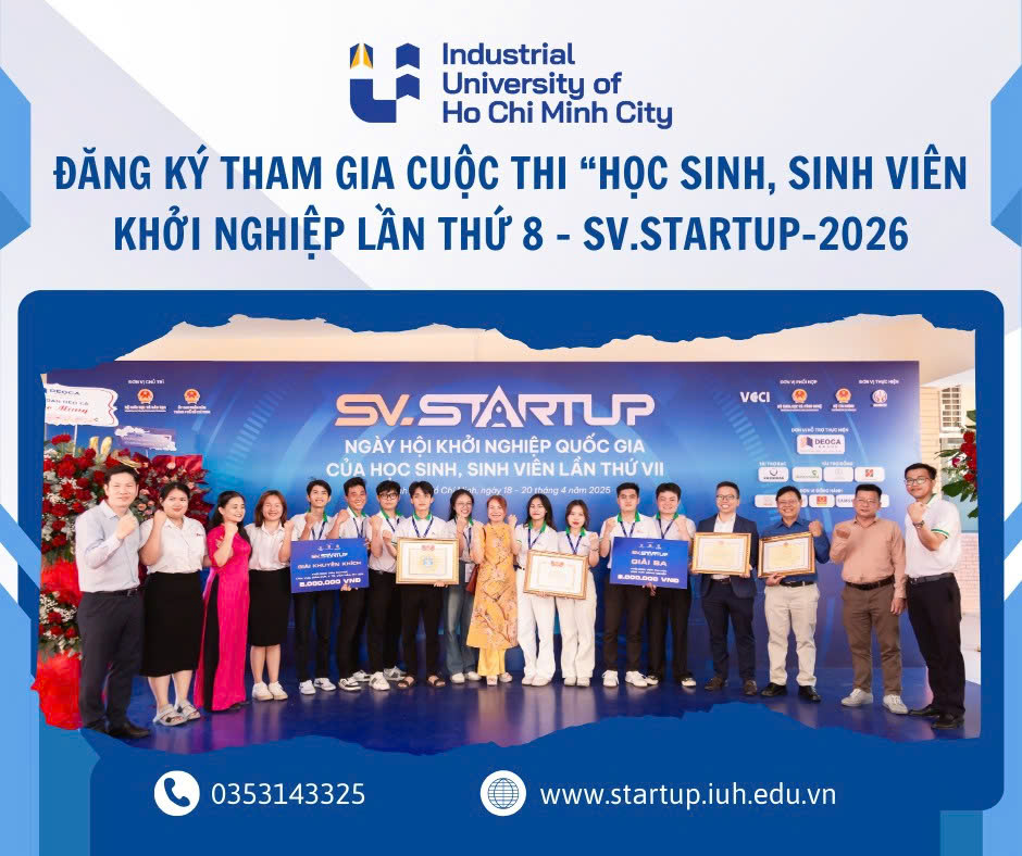 Thông báo về việc đăng ký tham dự Cuộc thi “Học sinh, Sinh viên Khởi nghiệp lần thứ 8” (SV.STARTUP-2026)